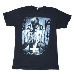 Justin Bieber black graphic t-shirt 2016 world tour M